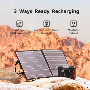 Portable Solar Power Generator Station 200W Backup Battery Pack - Avionnti