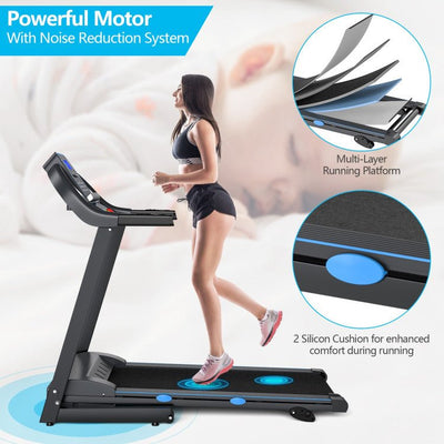 Powerful 2.25HP Electric Foldable Treadmill With 3 Incline Level - Avionnti