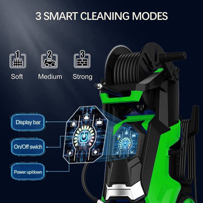 Powerful 3800PSI LED Electric Pressure Washer With 4 Nozzles - Avionnti