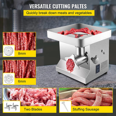 POWERFUL 850W Stainless Steel Electric Meat Grinder & Sausage Maker - Avionnti