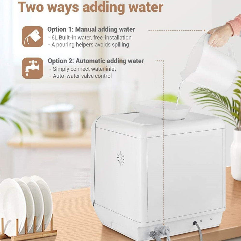 Powerful Premium Countertop Portable Dishwasher With Water Tank - Avionnti