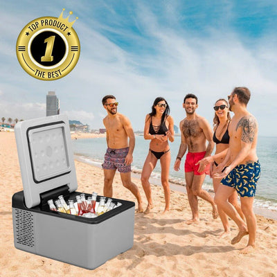 Premium 12 Volt Car Refrigerator Portable Freezer Camping Cooler - Avionnti
