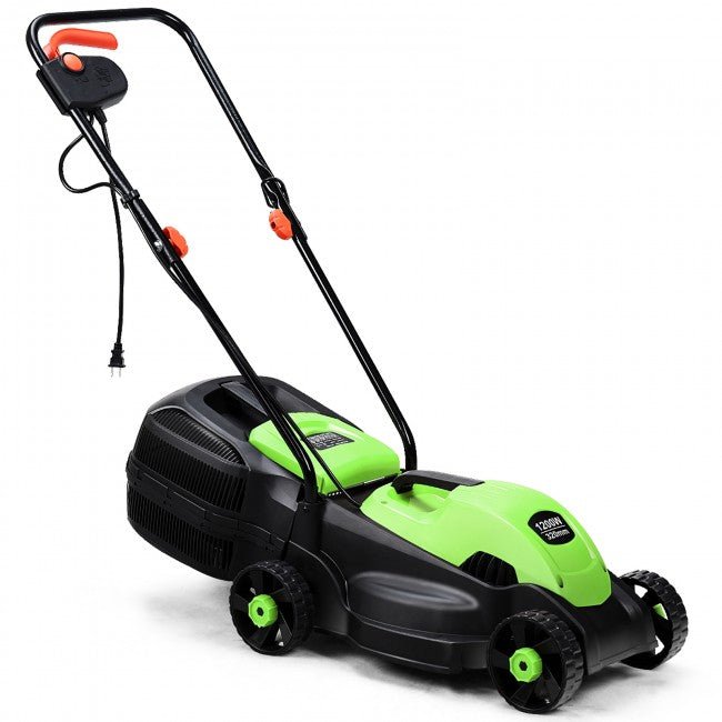 Premium 14-Inch Electric Push Lawn Mower with 30L Grass Bag - Avionnti