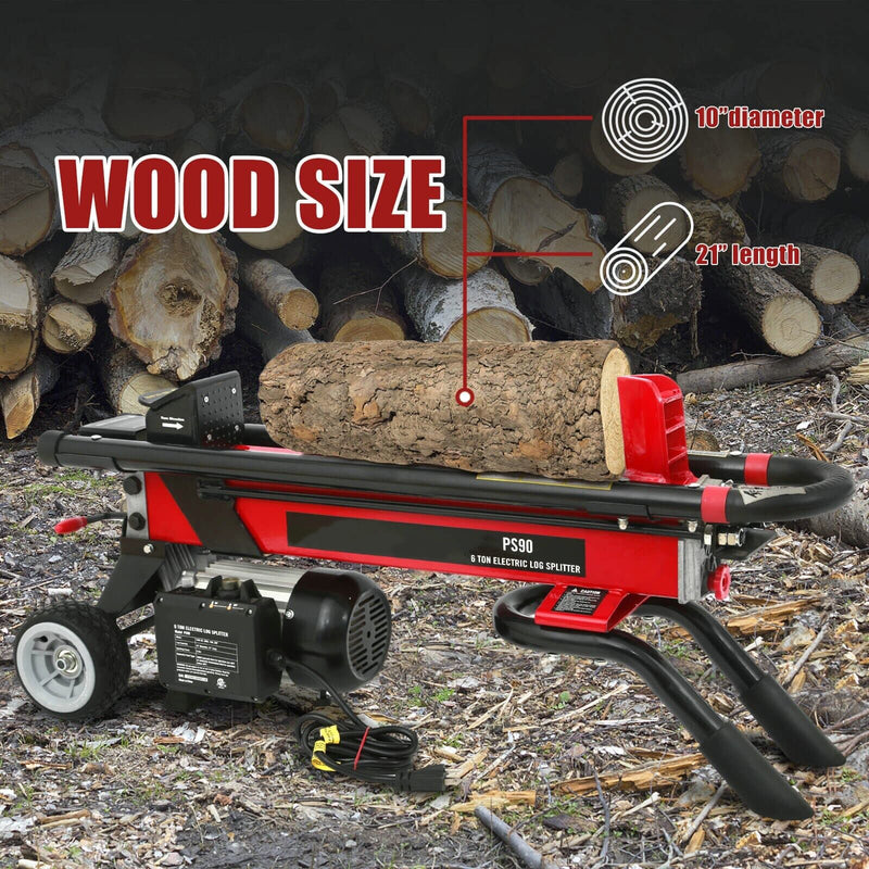 Premium 15AMP Electric Power Wood Log Splitter With Hydraulic Ram - Avionnti