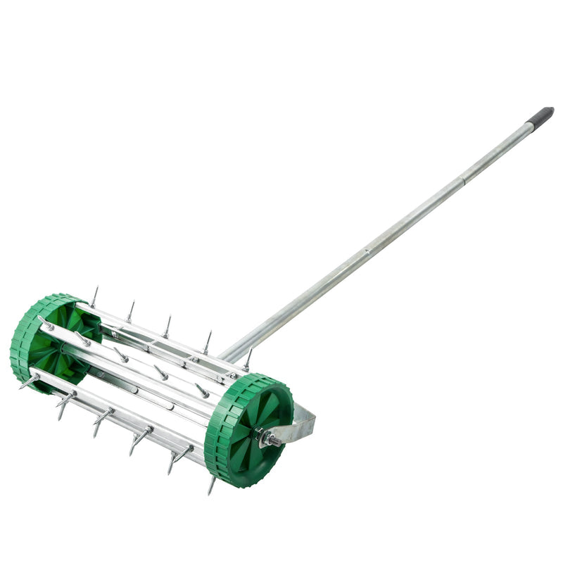 Premium 18 Inch Rolling Lawn Aerator with Spike Roller - Avionnti