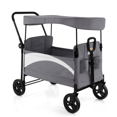 Premium 2-In-1 Baby Stroller Wagon With Adjustable Canopy And Handles - Avionnti