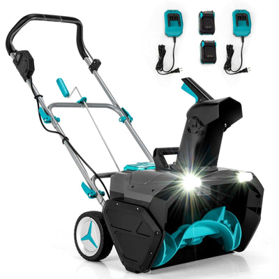 PREMIUM 20" Cordless Battery-Powered Snow Thrower with LED Lights - Avionnti