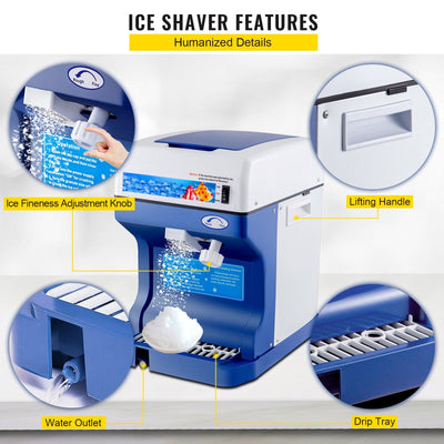 Premium 265LBS Snowy Ice Shaver Electric Machine With Low Noise - Avionnti