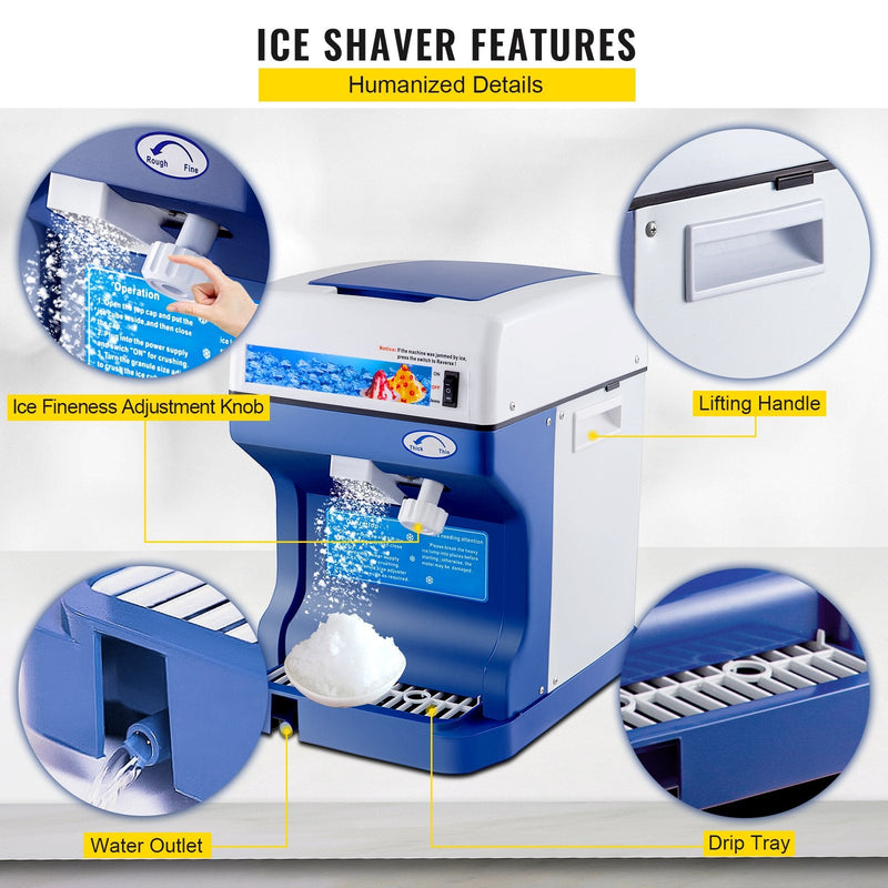 Premium 265LBS Snowy Ice Shaver Electric Machine With Low Noise - Avionnti