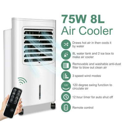 Premium 3-in-1 Evaporative Portable Air Conditioner Cooler With Remote - Avionnti