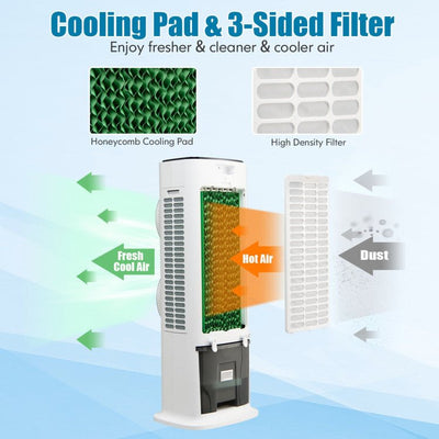 Premium 3-In-1 Freezing Evaporative Air Cooler With Remote Control - Avionnti