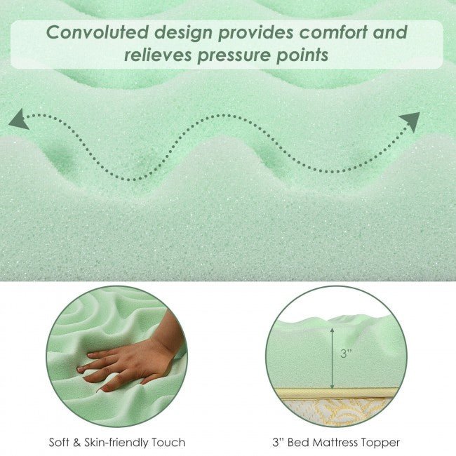 Premium 3-Inch All Night Cooling Mattress Topper With Air Cotton - Avionnti