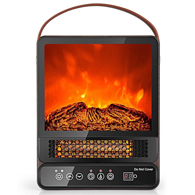 Premium 3D Flame Electric Fireplace Freestanding Portable Space Heater - Avionnti