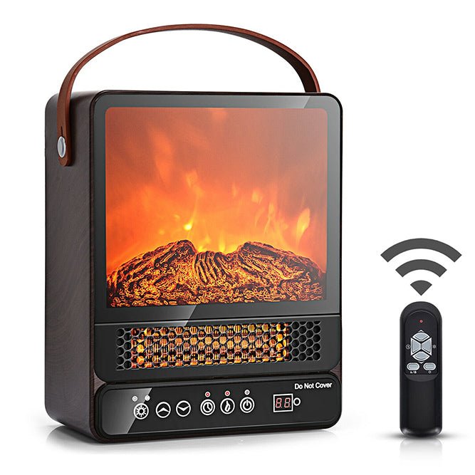 Premium 3D Flame Electric Fireplace Freestanding Portable Space Heater - Avionnti