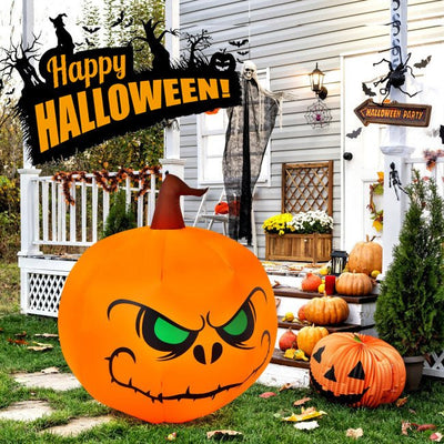 Premium 4 Feet Halloween Inflatable Pumpkin Decoration W/ LED Light - Avionnti