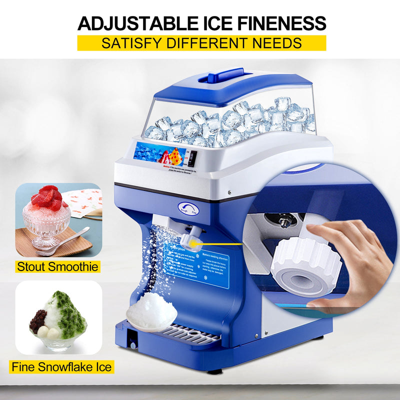 Premium 5L Commercial Ice Shaver Electric Machine With Hopper - Avionnti