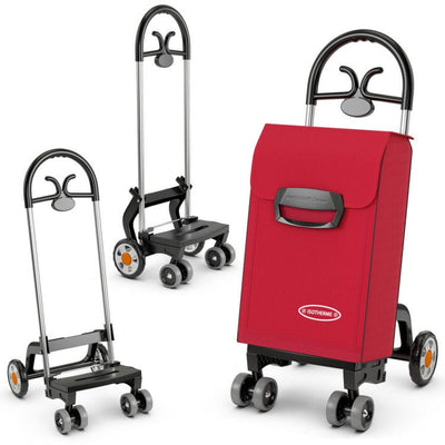 Premium 66LBS Folding Shopping Utility Cart With 360 Swivel Wheels - Avionnti