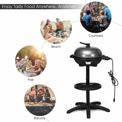 Premium Electric BBQ Grill 1350W with Removable Stand - Avionnti