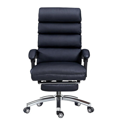 Premium Faux Leather Ergonomic Gaming Office Recliner Chair W Footrest - Avionnti