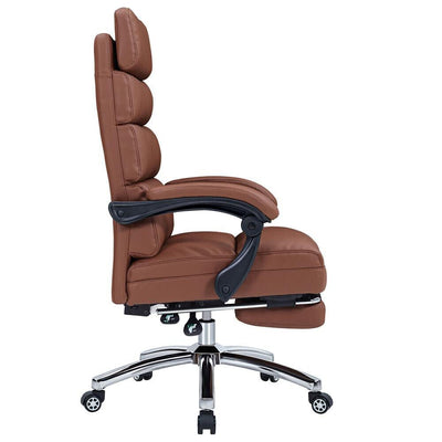 Premium Faux Leather Ergonomic Gaming Office Recliner Chair W Footrest - Avionnti