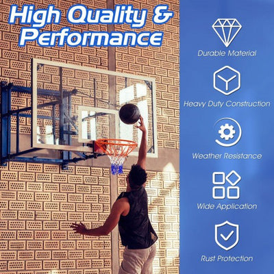 Premium Heavy-Duty 18 Inch Wall Mounted Basketball Hoop - Avionnti
