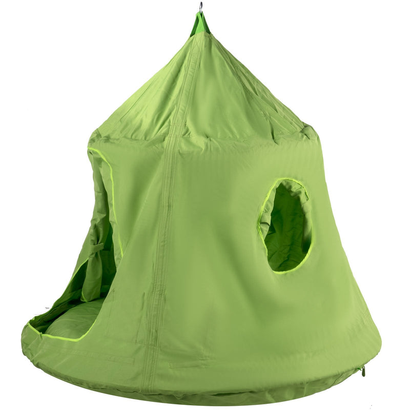 Premium HugglePod Swinging Tree Tent W/ LED String Lights For Kids - Avionnti