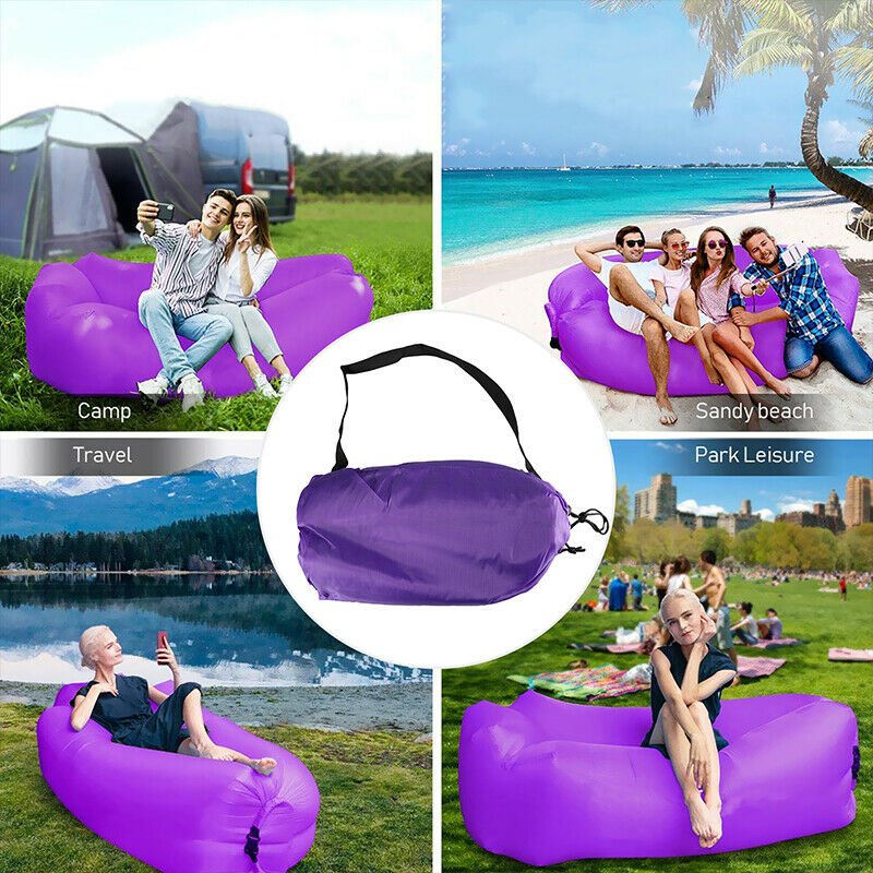 Premium Inflatable Lounger Air Lounger Sofa Blow Up Beach Chair - Avionnti