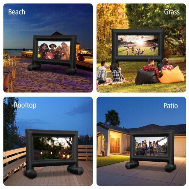 Premium Inflatable Outdoor Movie Projector Screen with Blower - Avionnti