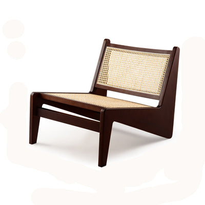 Premium Natural Rattan Kangaroo Lounge Chair With Solid Wood Frame - Avionnti