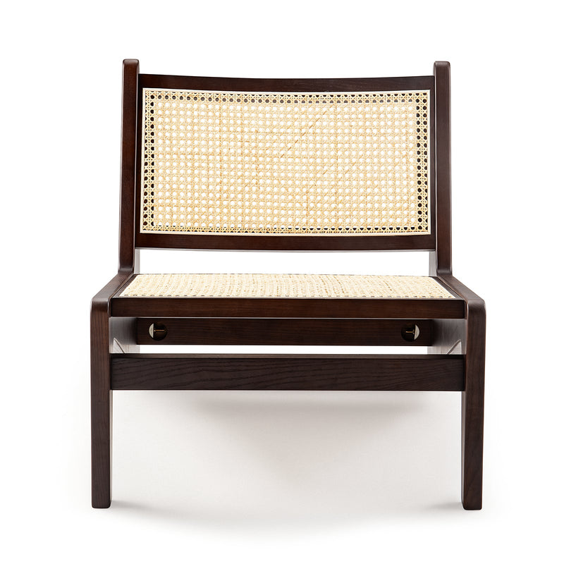 Premium Natural Rattan Kangaroo Lounge Chair With Solid Wood Frame - Avionnti