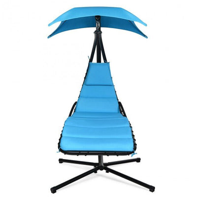 Premium Outdoor Swing Chair Stand Patio Chaise Lounge W/ Canopy - Avionnti