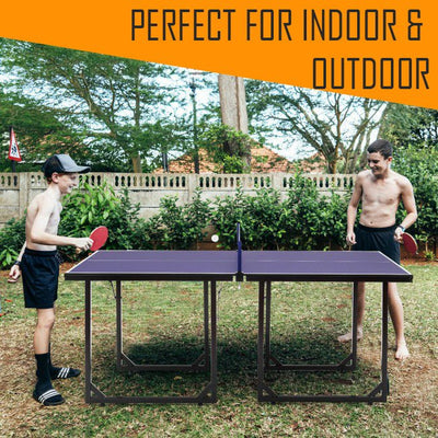 PREMIUM Portable Midsize Ping Pong Table for Indoor And Outdoor - Avionnti