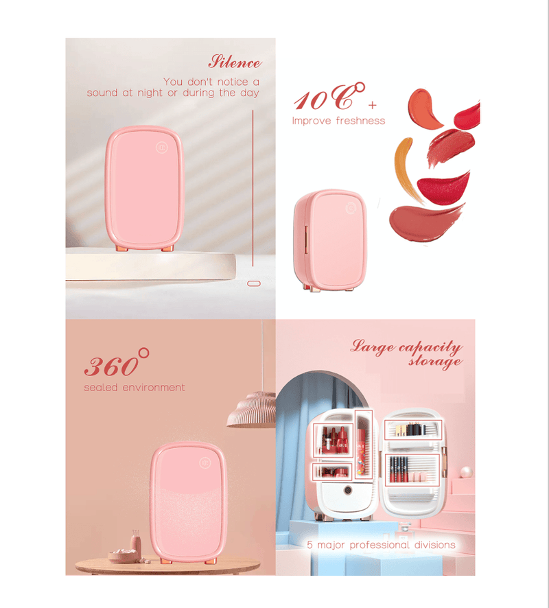 Premium Skin Care Fridge - Cosmetic And Makeup Mini Refrigerator - Avionnti
