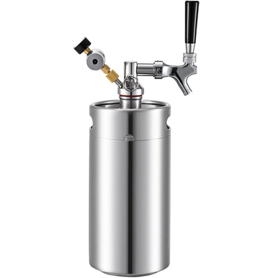 Premium Stainless Steel 135oz Beer Keg Dispenser Kegerator Kit - Avionnti