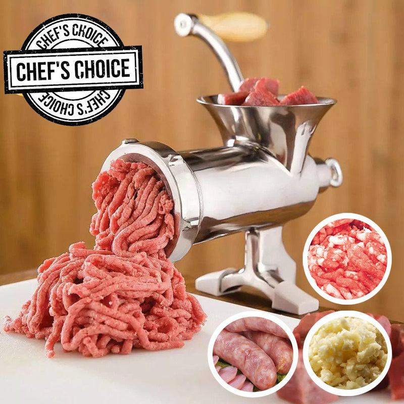 PREMIUM Stainless Steel Manual Meat Grinder with Suction Cup - Avionnti