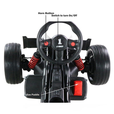 Professional 12V Kids Electric Power Go Kart With Functional Car Horn - Avionnti