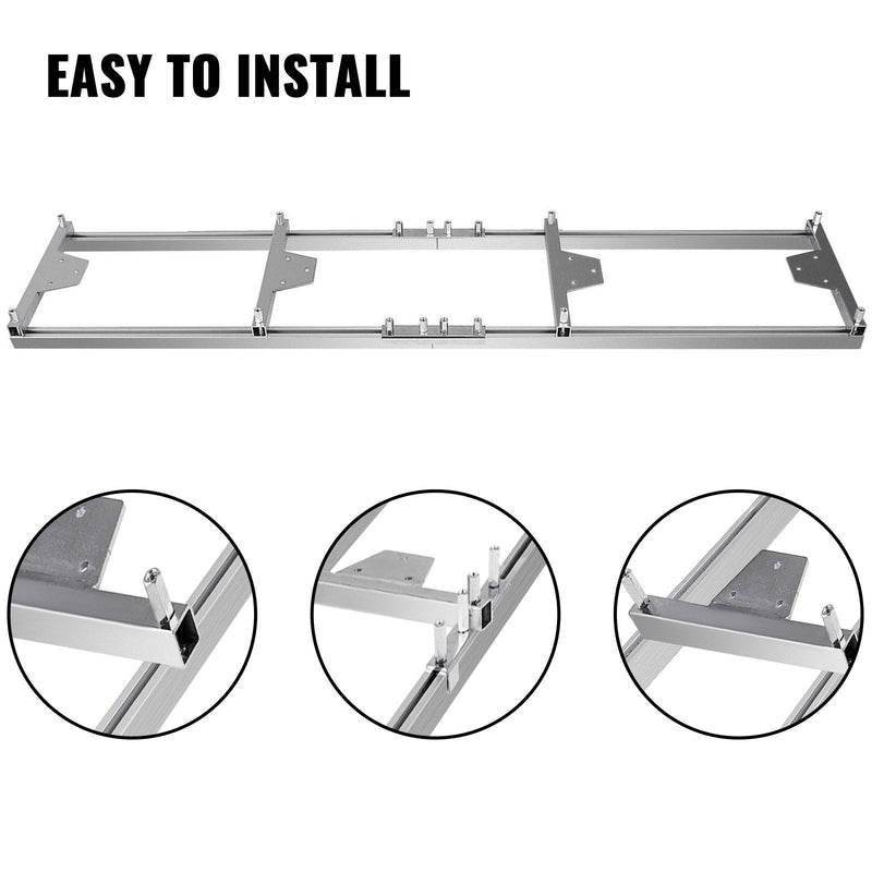 Professional 9FT Portable Chainsaw Milling Rail Ladder Guide Tool - Avionnti