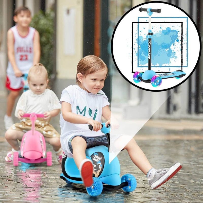 SMART 4-in-1 Multifunctional Kids Scooter with Magnetic Flashing Wheel - Avionnti