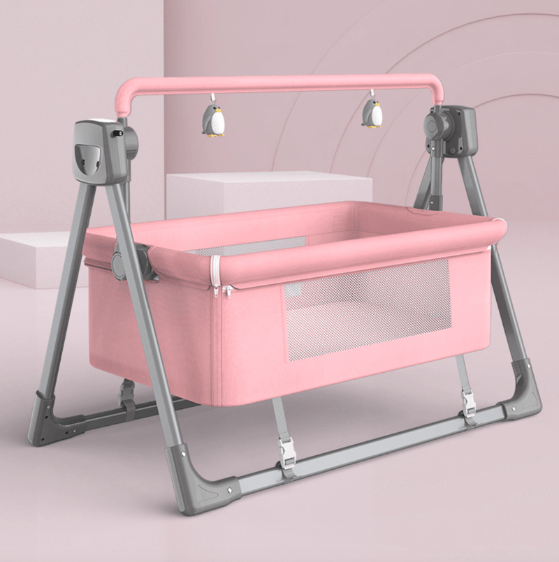 Smart Electric Baby Crib Bedding Cradle Nursery Bassinet Set W/ Music - Avionnti
