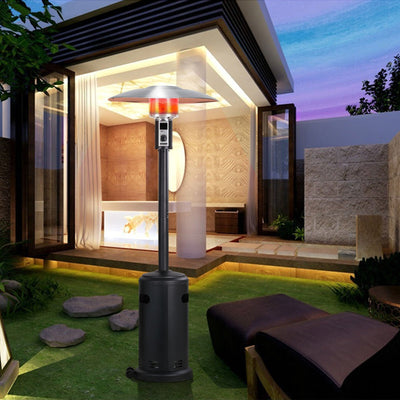 Smart Powerful Black Outdoor Propane Deck/Patio Heater Lamp 40,000 BTU - Avionnti