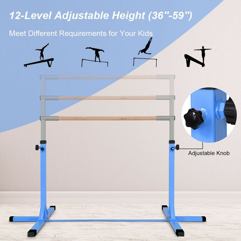 Sturdy Gymnastics Training Bar with Adjustable Height - Avionnti