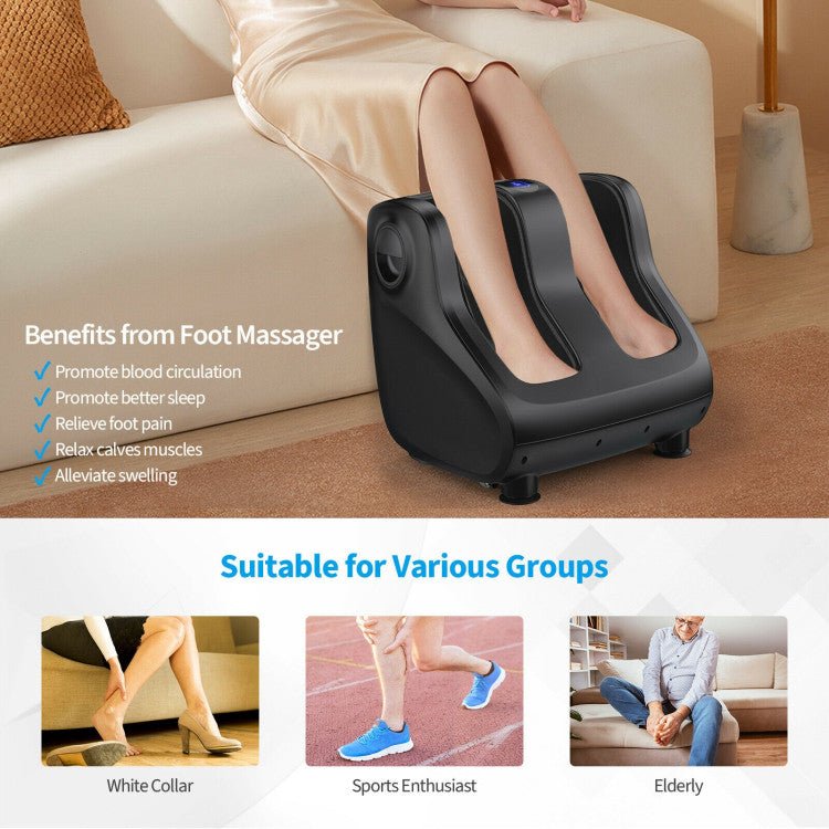Therapeutic Electric Shiatsu Foot And Calf Massager W/ Remote Control - Avionnti