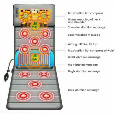 Therapeutic Full Body Electric Heating Massager Mat With Airbag - Avionnti