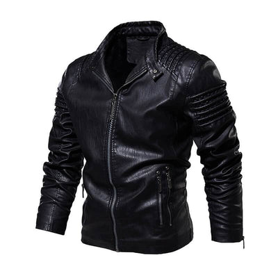 Vesper Leather Motorcycle Jacket For Men - Avionnti
