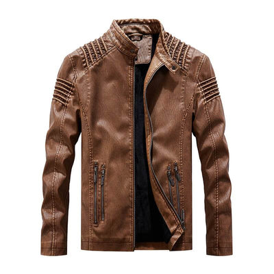 Vesper Leather Motorcycle Jacket For Men - Avionnti
